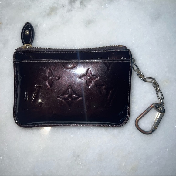 Authentic Louis Vuitton Vernis Cles Leather Zippy Wallet Key Case - Picture 4 of 8